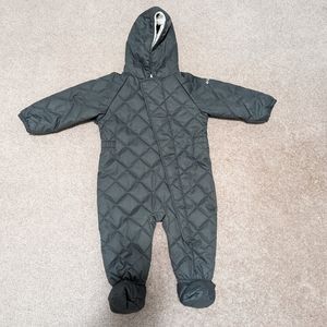 Columbia Snowsuit 12-18 Month  Gray Olive